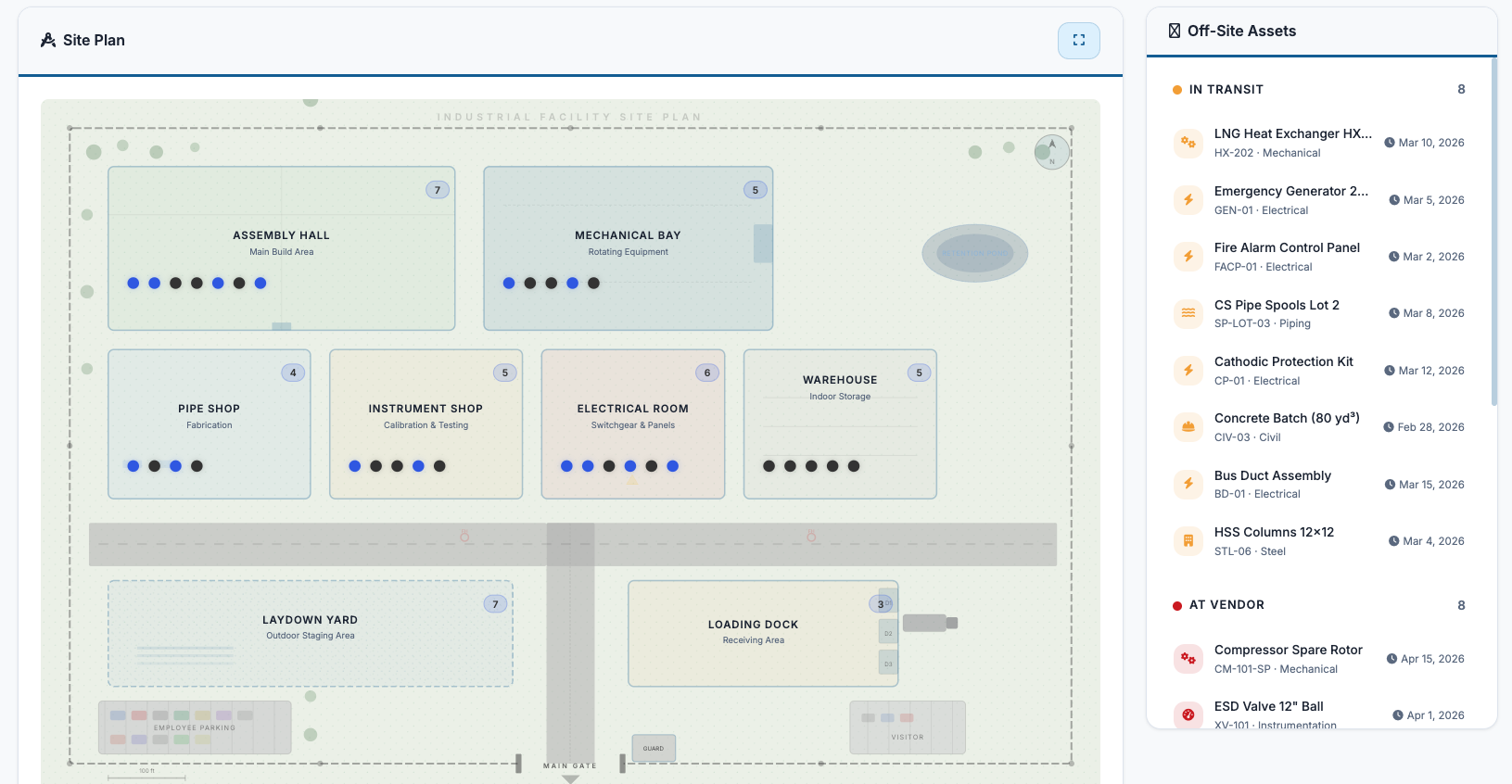 Automatically generated site plan